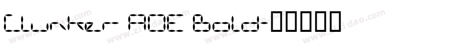 Clunker AOE Bold字体转换
